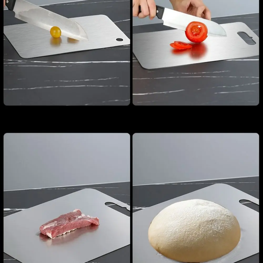 Professional Stainless Steel Chopping Block Kitchen Cutting Tray For Zhongtai Easy Clean Metal Meat Vegetable Board