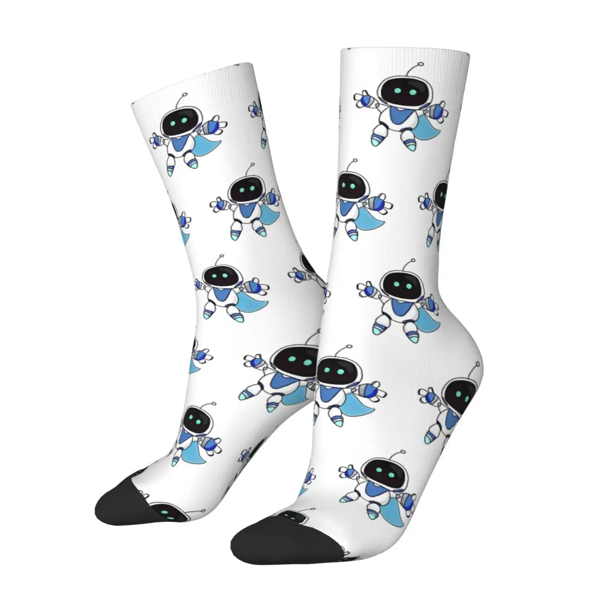 Winter Warm Hip-hop Men's Women's ASTRO BOT Fanart Socks Video Game Non-slip Football Socks