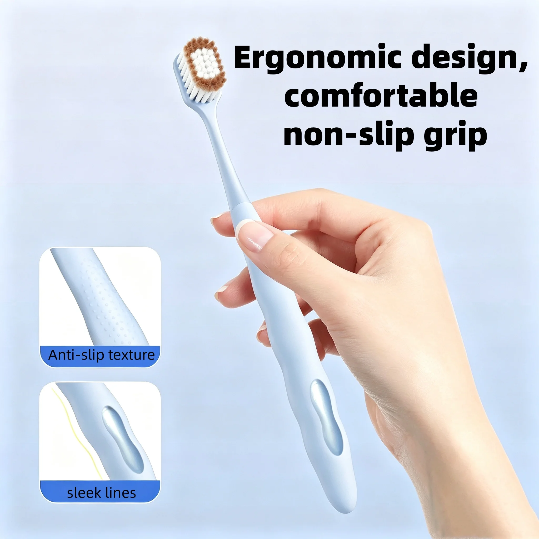 Sam's New Toothbrush Soft Hair Advanced Adult Super Soft Wide Head Travel Home Furnishings for Men and Women