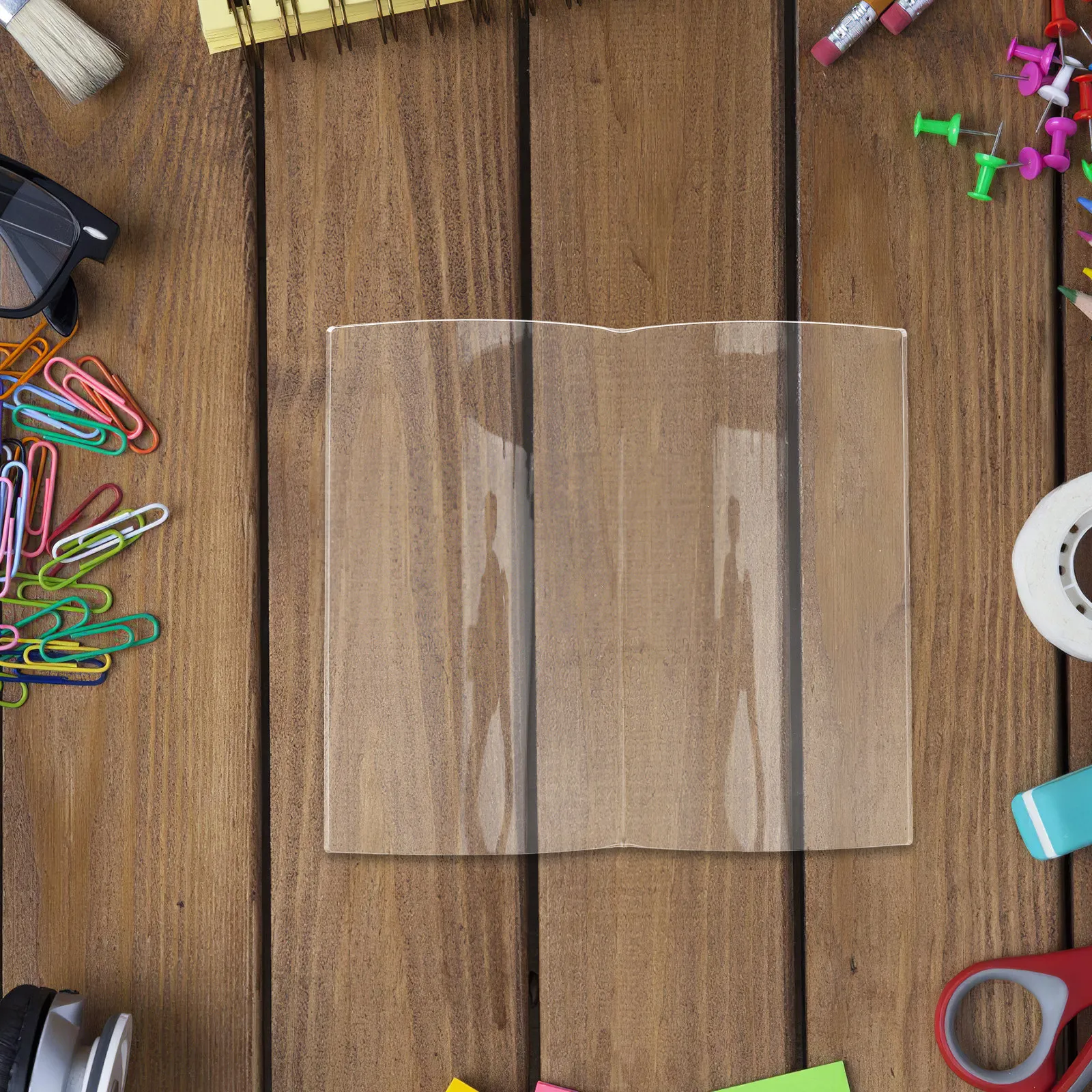 

Веерообразный акриловый прозрачный органайзер-пресс-папье для книг и документов, устойчивый держатель страниц для дома, учебы, офиса, чтения