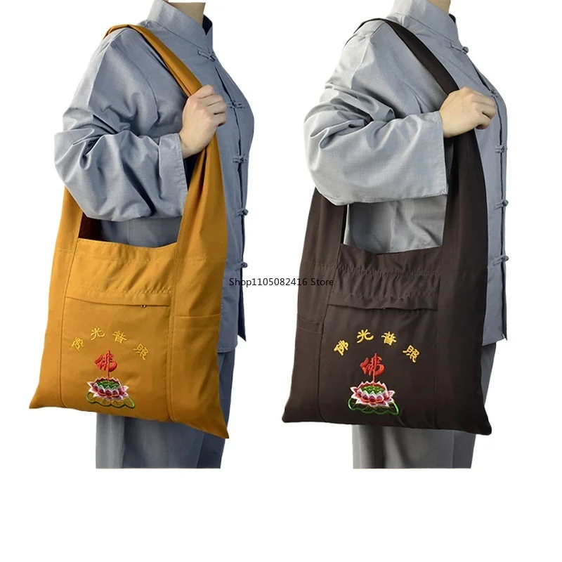 

Сумка для боевых искусств буддийских монахов, холщовая сумка на одно плечо для медитации, холщовая сумка Arhat Abbot Nunlay, сумки