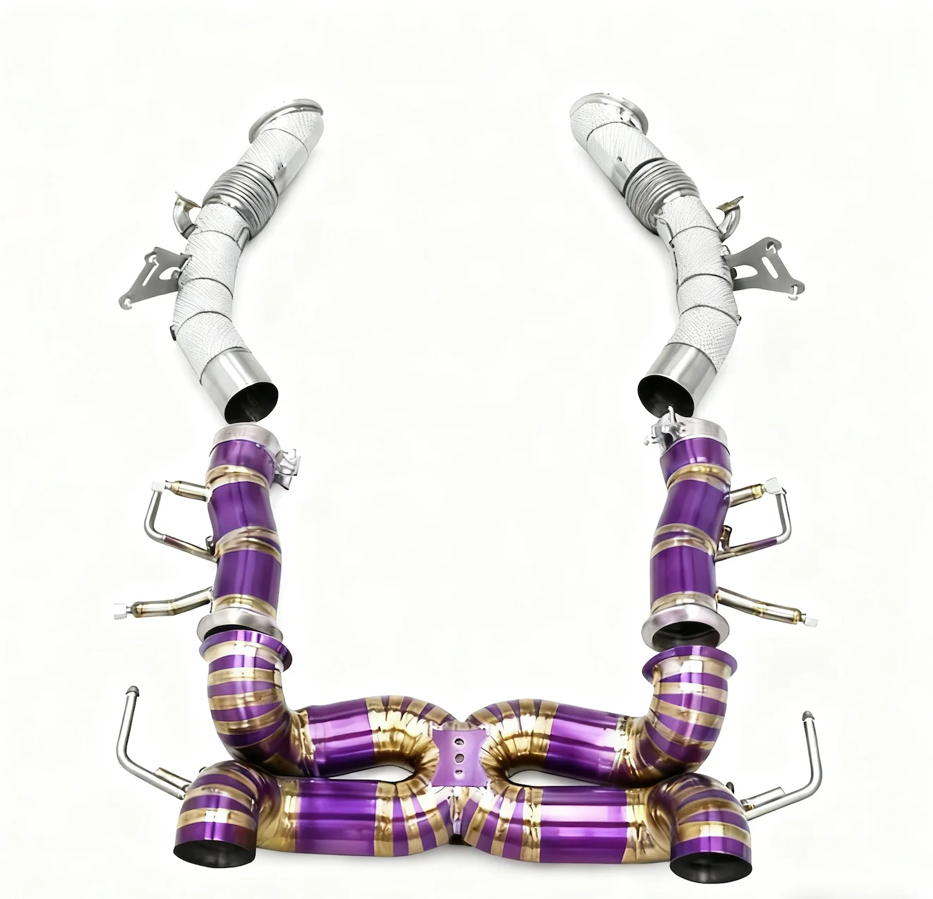 

OEM Full Exhaust for SF90 3.9T V8 2019-2023 OEM Valve Control SUS304 Free Flow Downpipe with Titanium Axle Exhaust