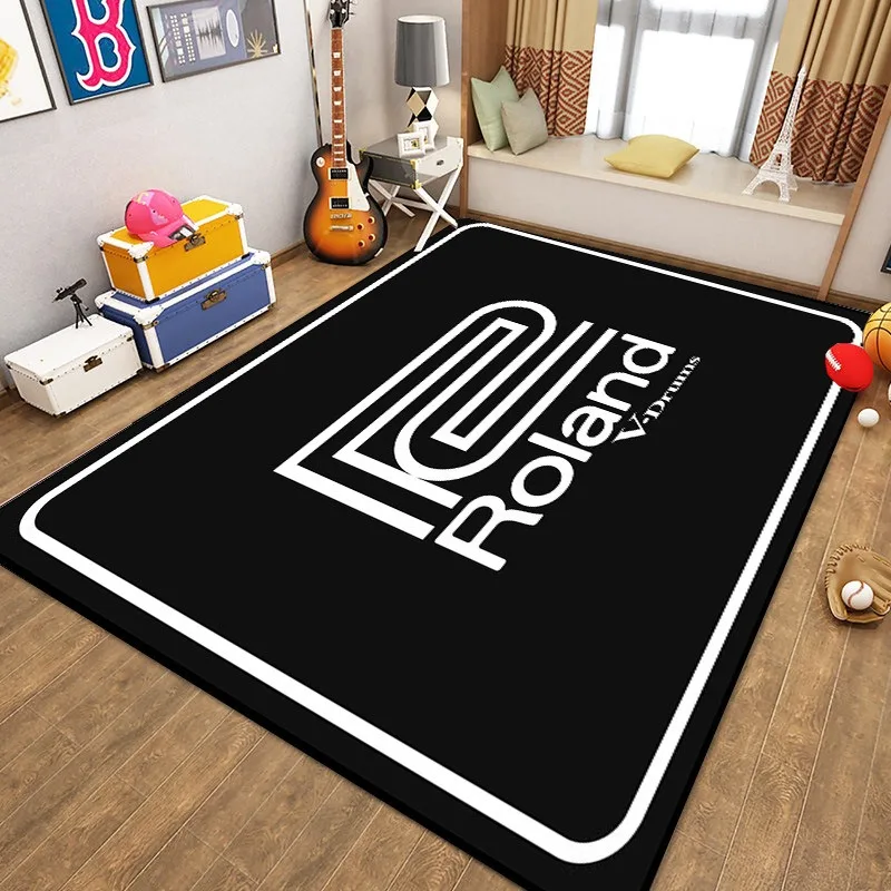 Non Slip R-Roland V-Drums Drum Mat Sound Insulation Shock Absorbing Carpet for Electronic Jazz Drum Kit Drummer Practice Room