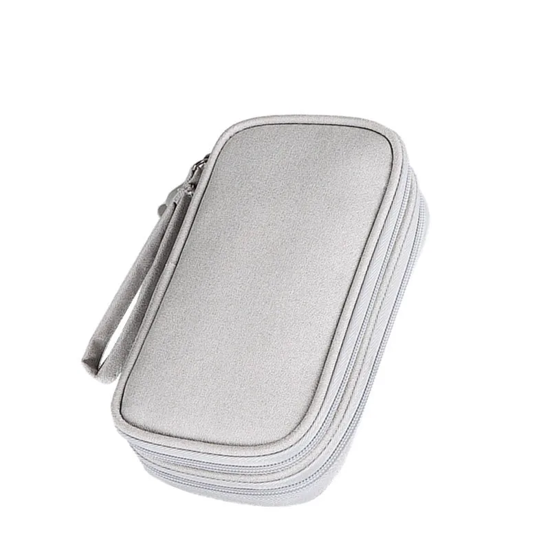 Borsa per cavi da viaggio custodia digitale portatile custodia per caricabatterie cavo dati borsa USB Organizer borsa per accessori elettronici