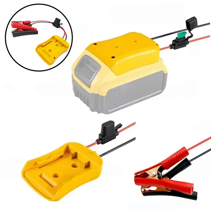 

ABJI-Jump Starter For 18V Li- Battery 30A Fuse Automotive Adapter Car Emergency Power DIY Ignition Adapter