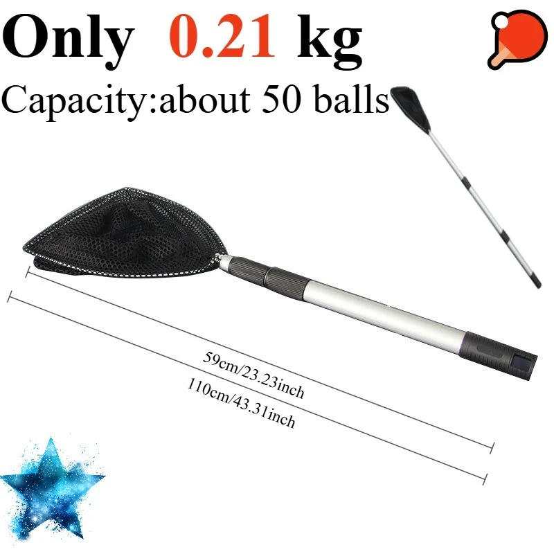 Table Tennis Ping Pong 3 Sections Retractable Ball Picker Net