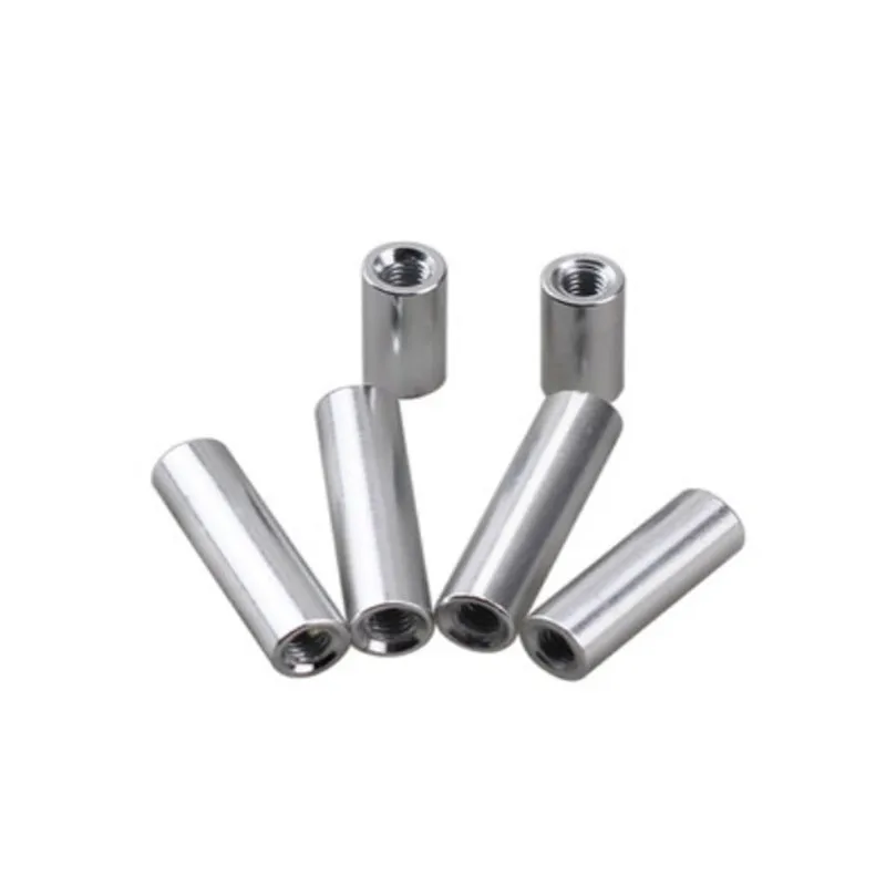 2-10pcs/lot M2 M2.5 M3 M4 M5 M6 M8 M10*L Round Aluminum Standoff Spacer Stud Extend Long Nut L=6 TO 100