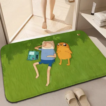 A-Adventure 타임 도어매트 입구 문짝 바닥 소음 매트, 거실 매트, 주방 러그, 홈 에스테틱 룸 장식, 맞춤형