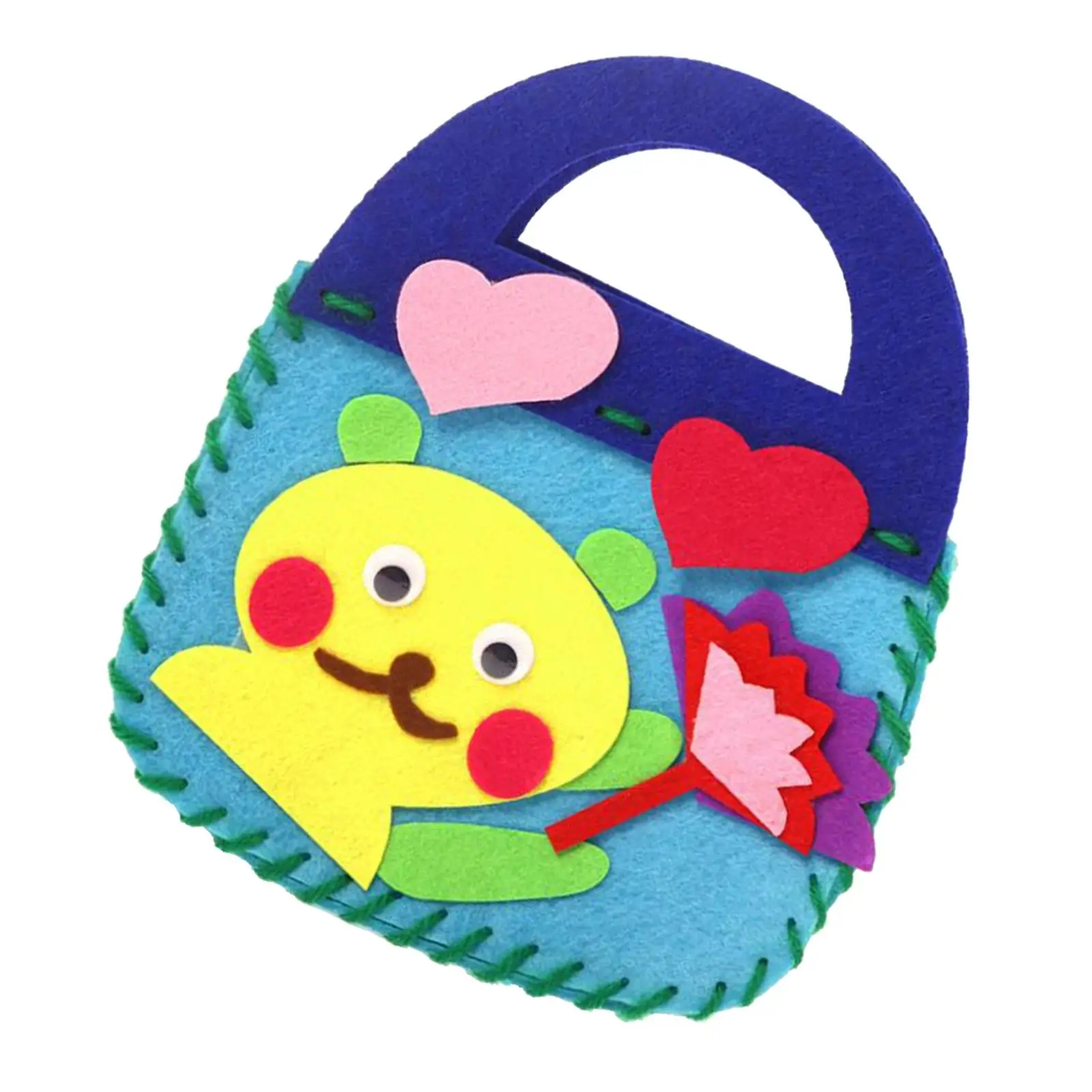 Kit borsa da cucito fai-da-te Bella decorazione a forma di orso Borsa fatta a mano per bambini