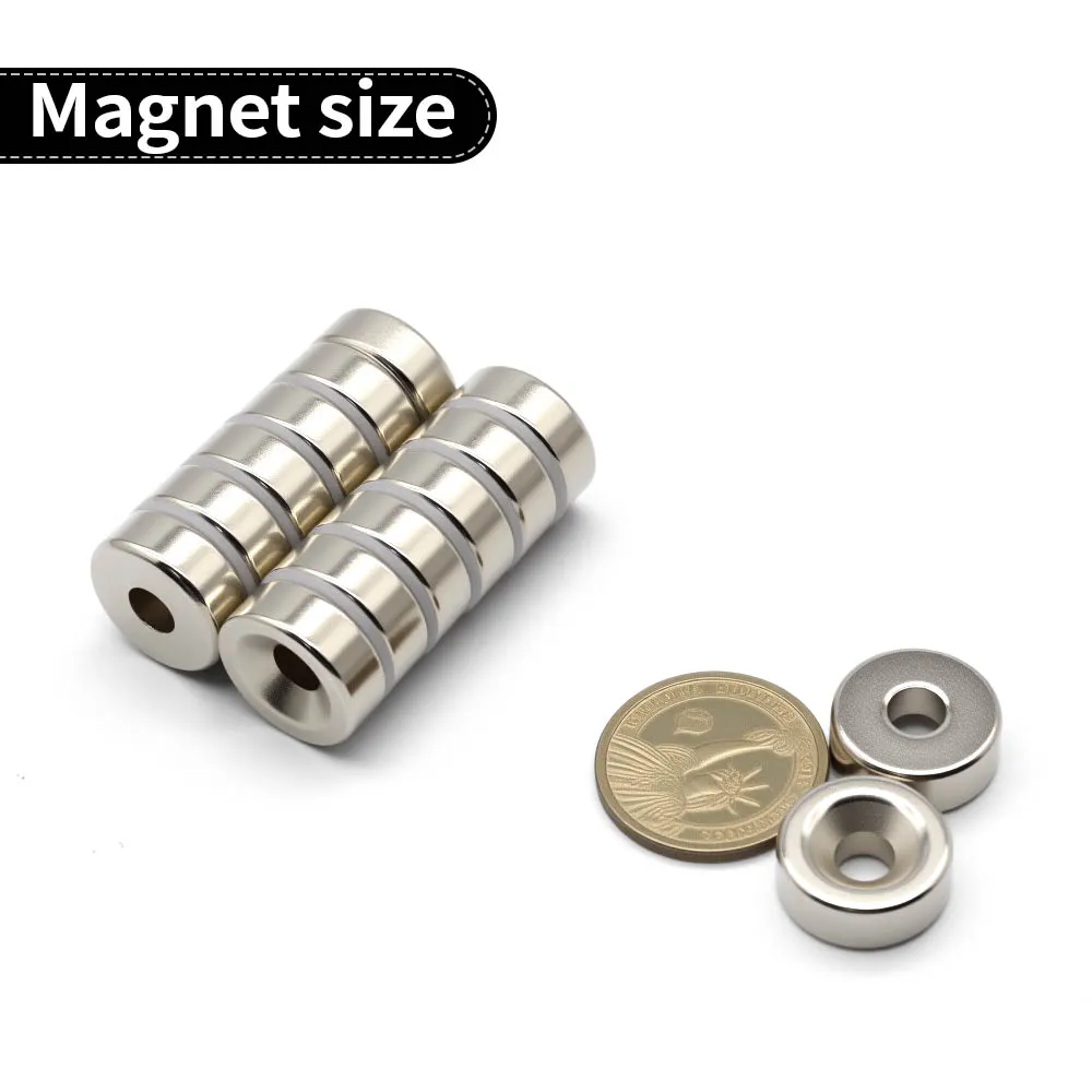 20x8-6mm Super Strong Neodymium Magnet N35 NdfeB Permanent Magnetic imanes Round With Holes Powerful Magnets Refrigerator Magnet