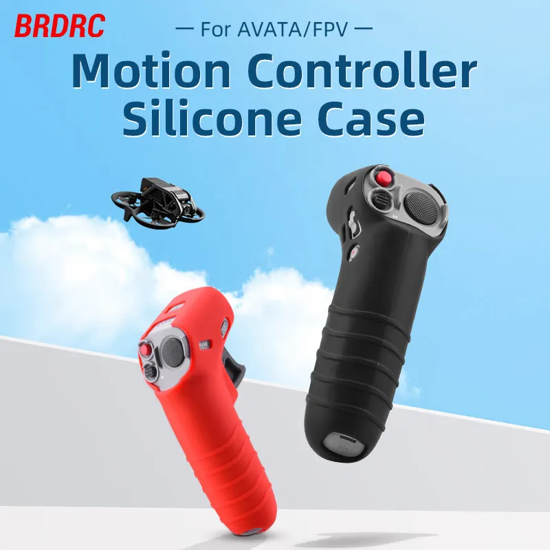 Capa de silicone para dji avata/fpv controlador de combinação alça de pescoço caso protetor da pele anti-perdido colhedor proteção luva acessório