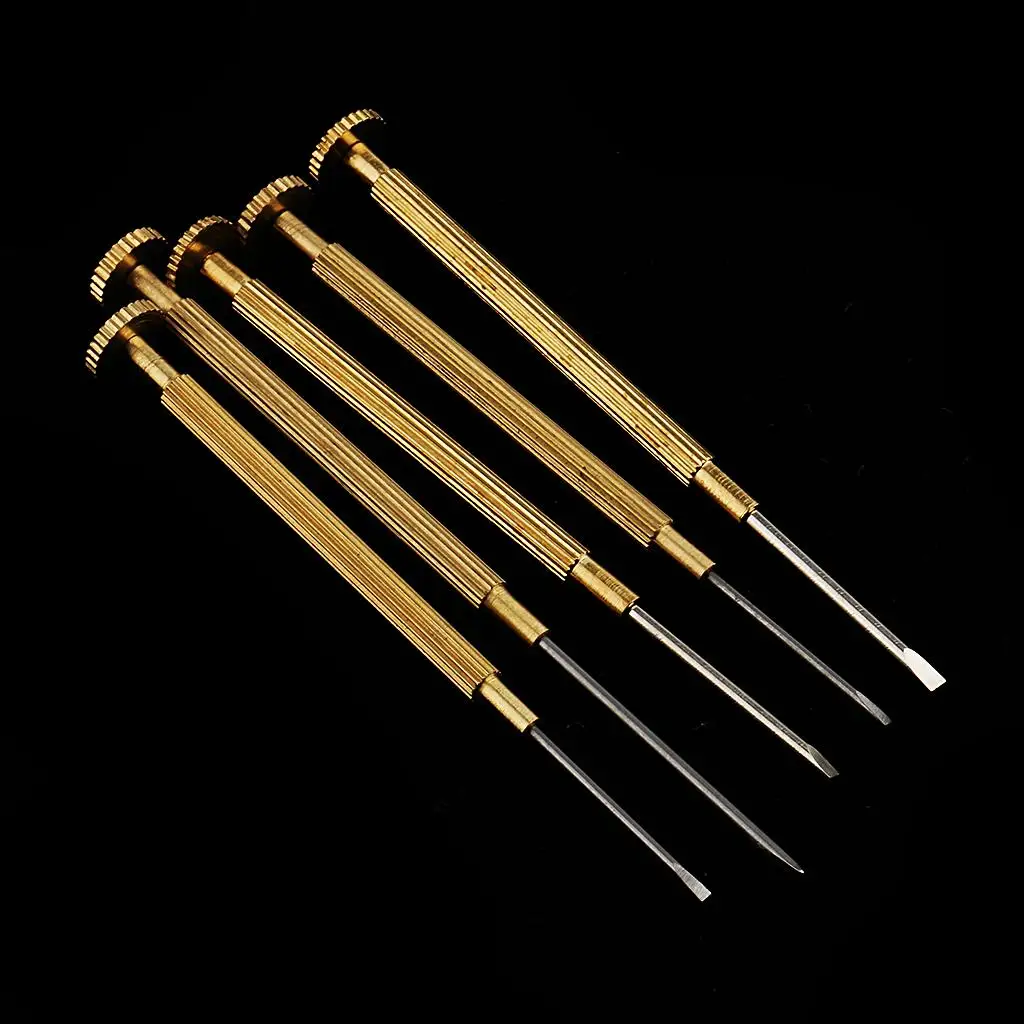 Watch Screwdrivers Set 0.8mm to 1.6mm Stainless Steel Precision Screwdriver Kit for Electronic Crafts and Watchmaking Repairs