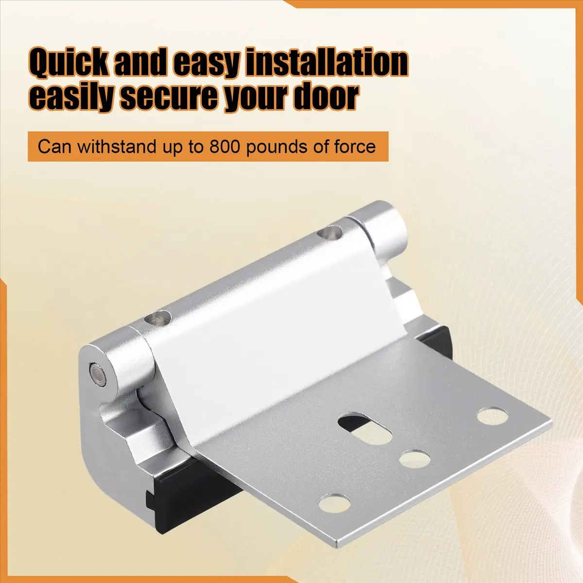 A89X 3 Pcs Door Reinforcement Lock,Aluminium Alloy U Door Reinforcement Lock 3Inch Security Door Lock Home Proof Door Stopper