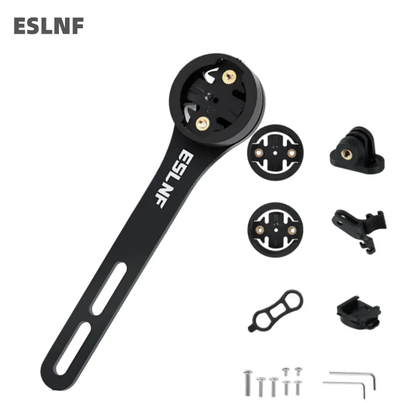 ESLNF Road Bike Cycling Computer Bracket Integrated Handlebar Stem Mount Holder for Bicycle Computers