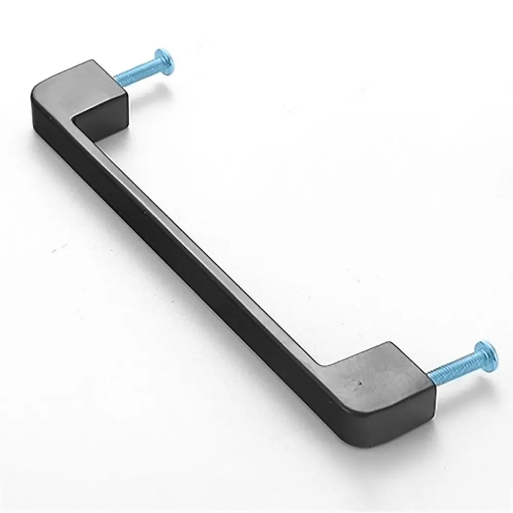 Matte Black with Screw Kitchen Wardrobe Home Improvement Cupboard Knobs Furniture Hardware Drawer Pulls Cabinet Handles