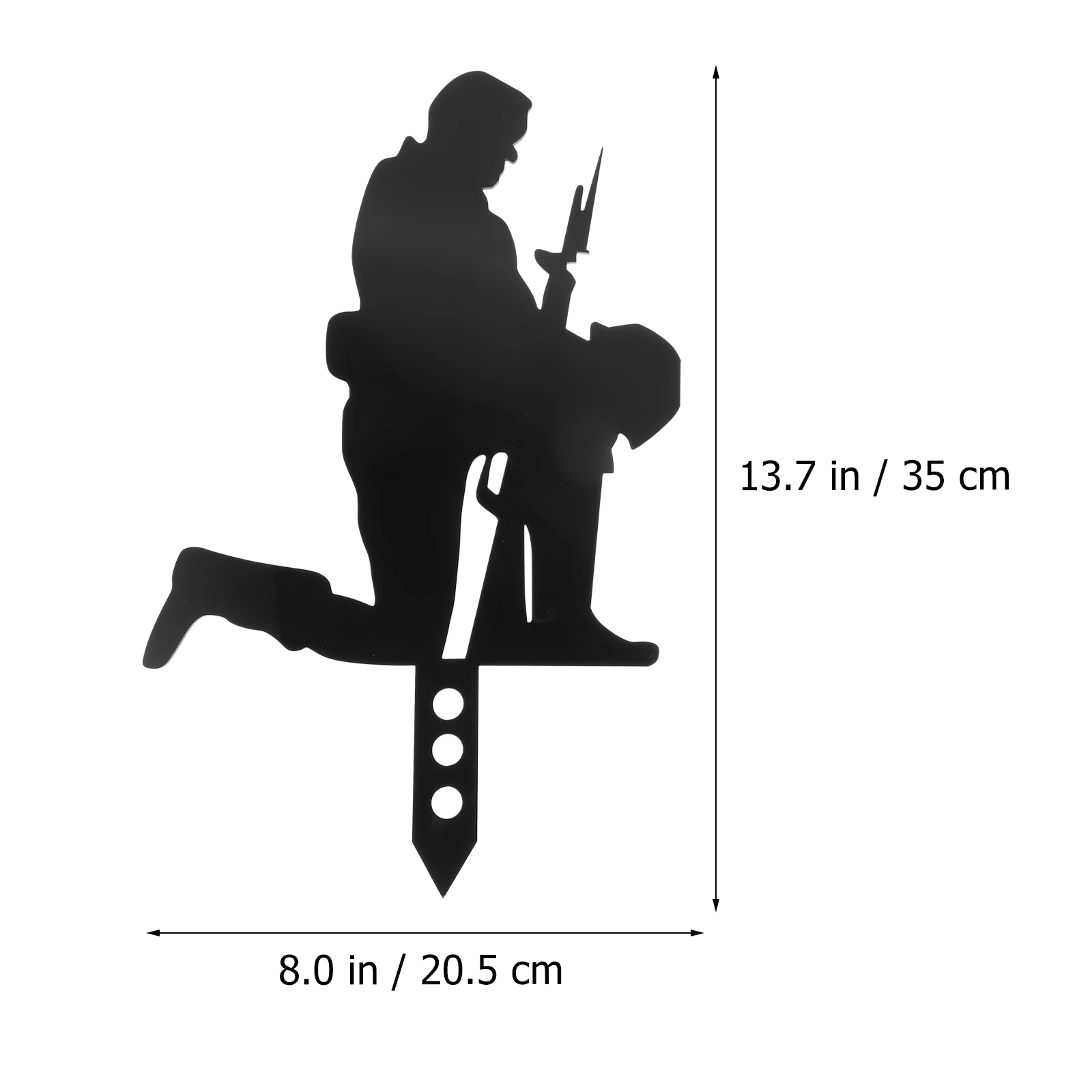 

Acrylic Souvenirs Ornaments Garden Yard Courtyard Lawn Ornament Soldier Stake Soldier Stake Courtyard Planter Charm