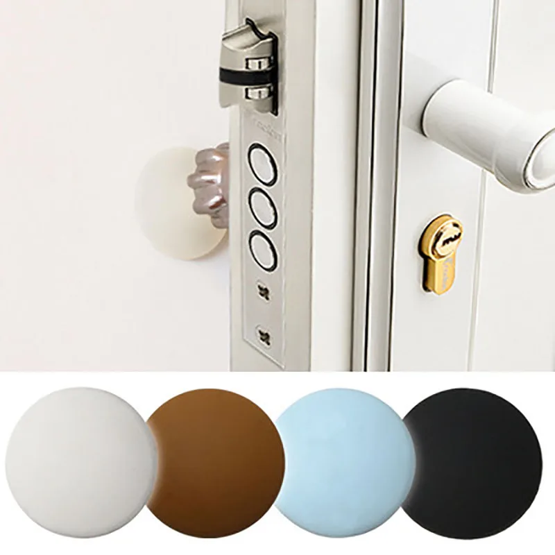 Door Stopper 4Pcs Door Close Protection Pad Silicon Soft Door Cushion Rubber Silicone Mute Stickers Hardware Bumper Wall Mat