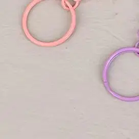 

10Pcs 25MM Mixed Color Keyrings With Chains Lobster Clasps For DIY Jewelry Making Key Ring Connector Hooks Bags Buckle