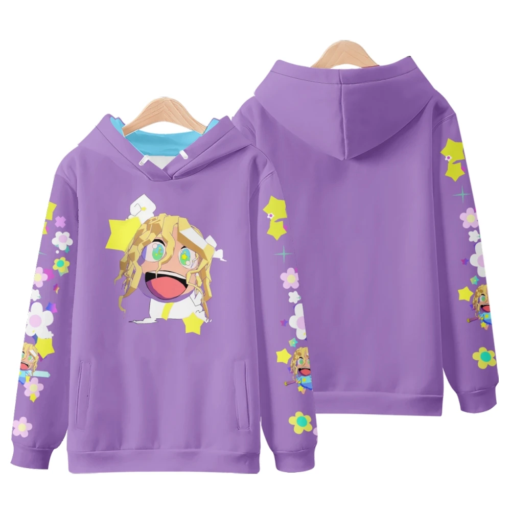 Yameii-Sudadera con capucha para hombre y mujer, suéter de manga larga con estampado 3D de VTuber Rapper, estilo informal Harajuku, Unisex