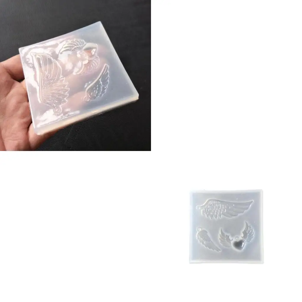  Handmade Plaster Soap Mold Handicrafts Jewelry Keychain Liquid Silicone Mould DIY Crafts UV Resin Crystal Mold
