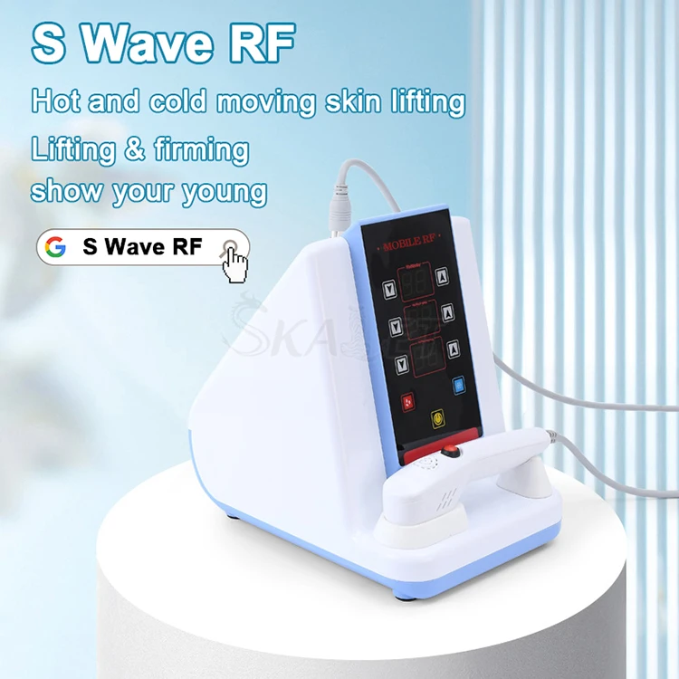 High Efficient RF Cool+hot Skin Teratment Therapy Facial Massage Relaxing Machine