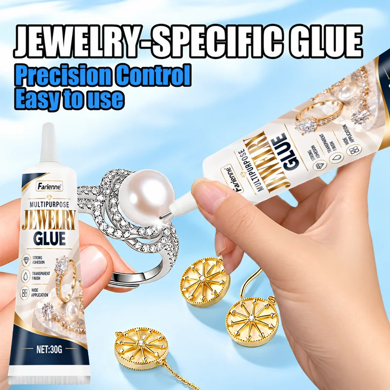 Jewelry Glue Strong Adhesive For Rhinestone Gemstone Metal Glass DIY Craft Precision Jewelry Repair Glue For Necklace Bracelet