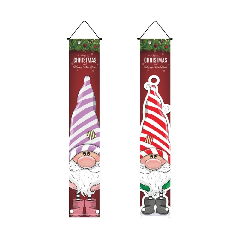 PORK-Feliz Natal. Pendure o banner. Banners decorativos de Natal para ambientes internos e externos, porta frontal e garagem
