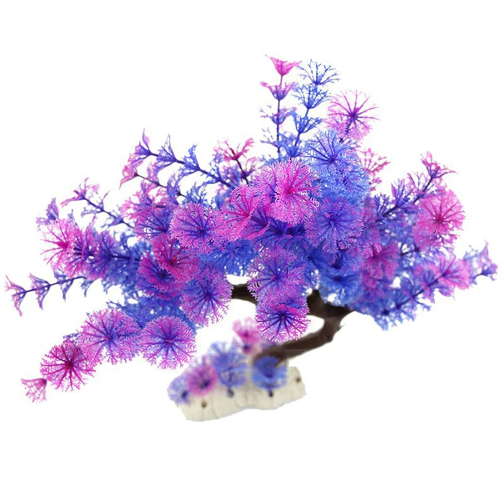 

Plastic Purple Aquarium Plant Artificial Decoration Life-Like Safe Fish Tank Ornament Aquarium Plants Fish Tank
