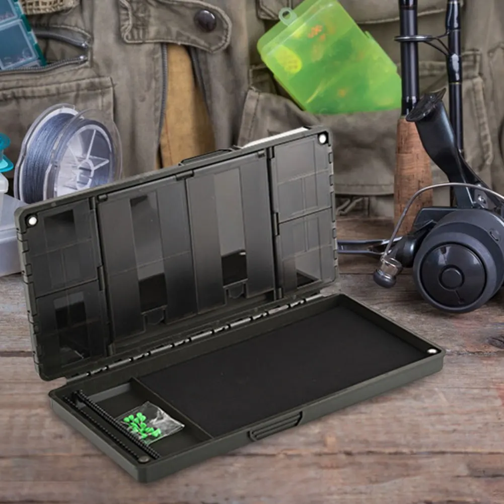 

Магнитный пластиковый кейс для хранения оснасток для карповой ловли, коробка для хранения жестких оснасток, аксессуары для рыбалки