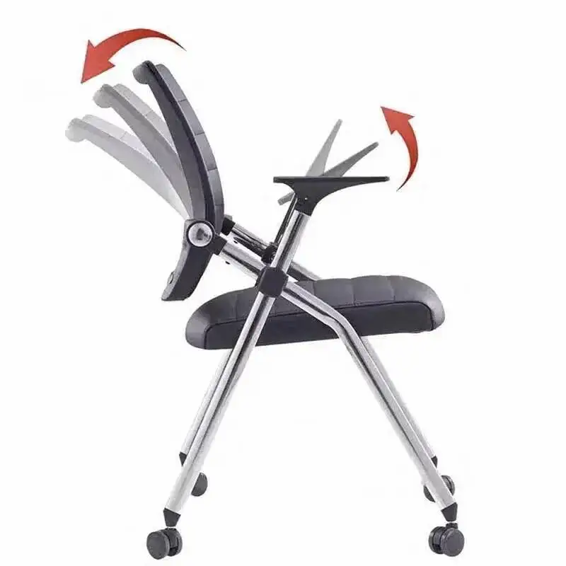 Chair Conference Chairs Meeting Training Room Foldable Computer Nordic with Table Board Integrated Simple Office Chair Leather Y