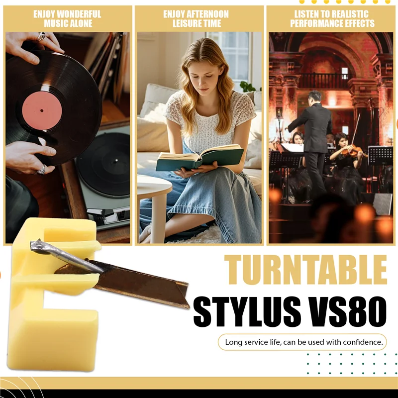 ABSE-Cartuccia Stilo Per SANYO ST25 LENCO M100 M200 EXCEL ES70 VS80 ST40 31DN2 Diamante Sostituzione Stilo