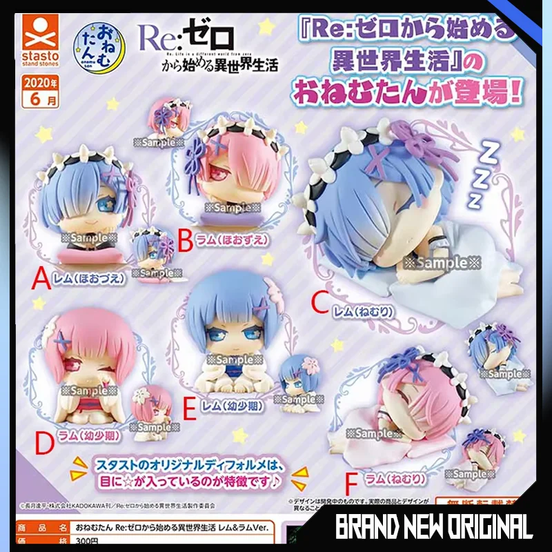 StaSto RE: ZERO - Starting Life in Another World Figuras de acción Modelo Rem Sleep Series Ornaments Gashapon Oficial Genuino