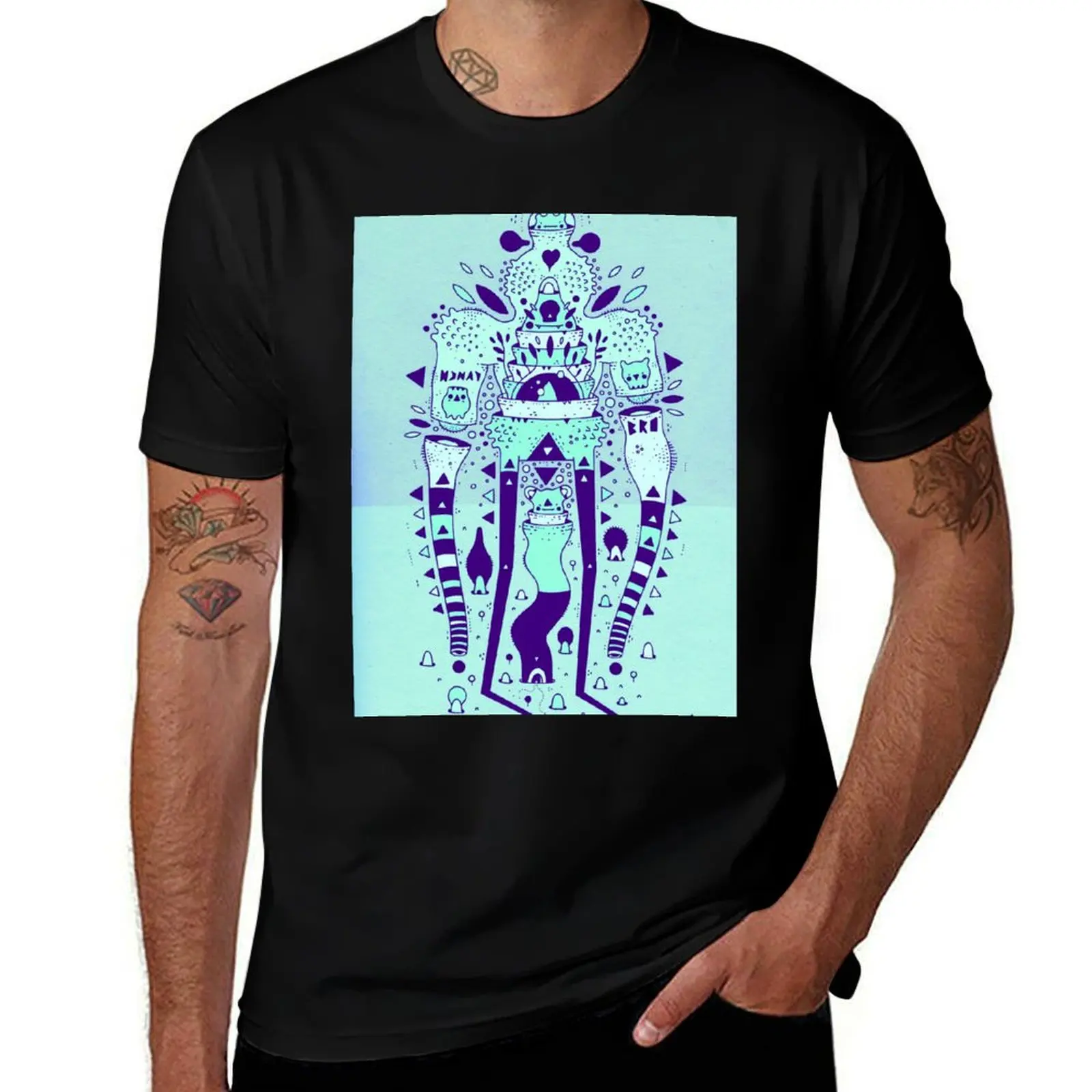 

lunch bro (blu) T-Shirt man t shirt designer t shirt for man T-Shirt