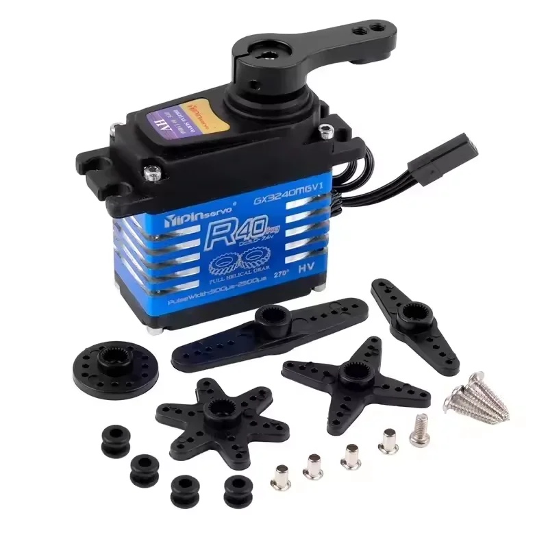 Waterproof 40KG 35KG RC Servo All Steel Helical Gear Digital Standard Servos 180/270 Degree Servo RC