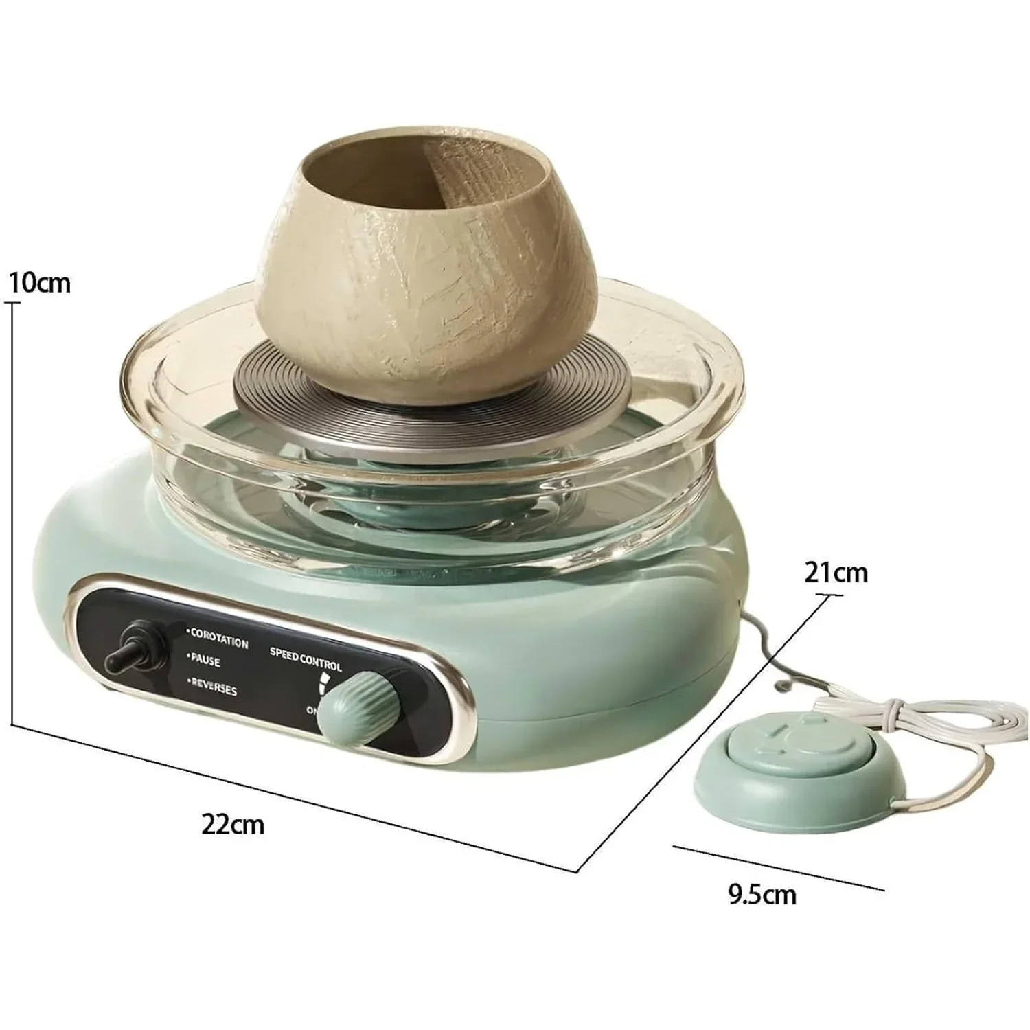 ไฟฟ้ามินิเครื่องปั้นดินเผาล้อของเล่นเครื่อง DIY เครื่องปั้นดินเผาเครื่องทําและสีศิลปะหัตถกรรมเครื่องปั้นดินเผาชุดล้อสําหรับเด็ก