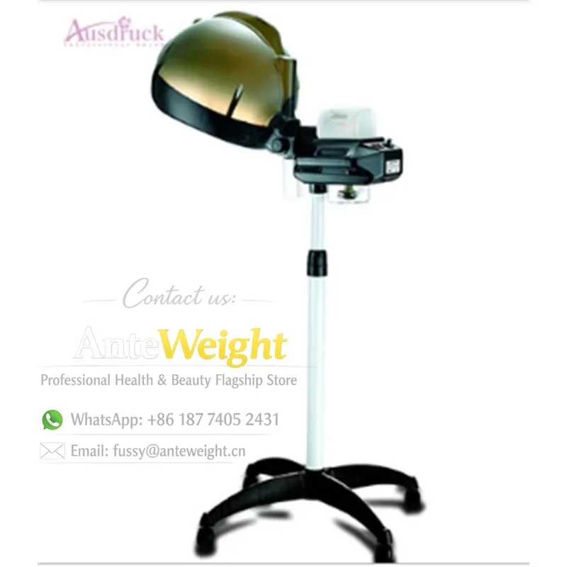 Professional Electric Hair Steamer Micro Mist Salon Hood Adjustable Floor Stand Hair Care Styling Equipment for Hotel Use 0904