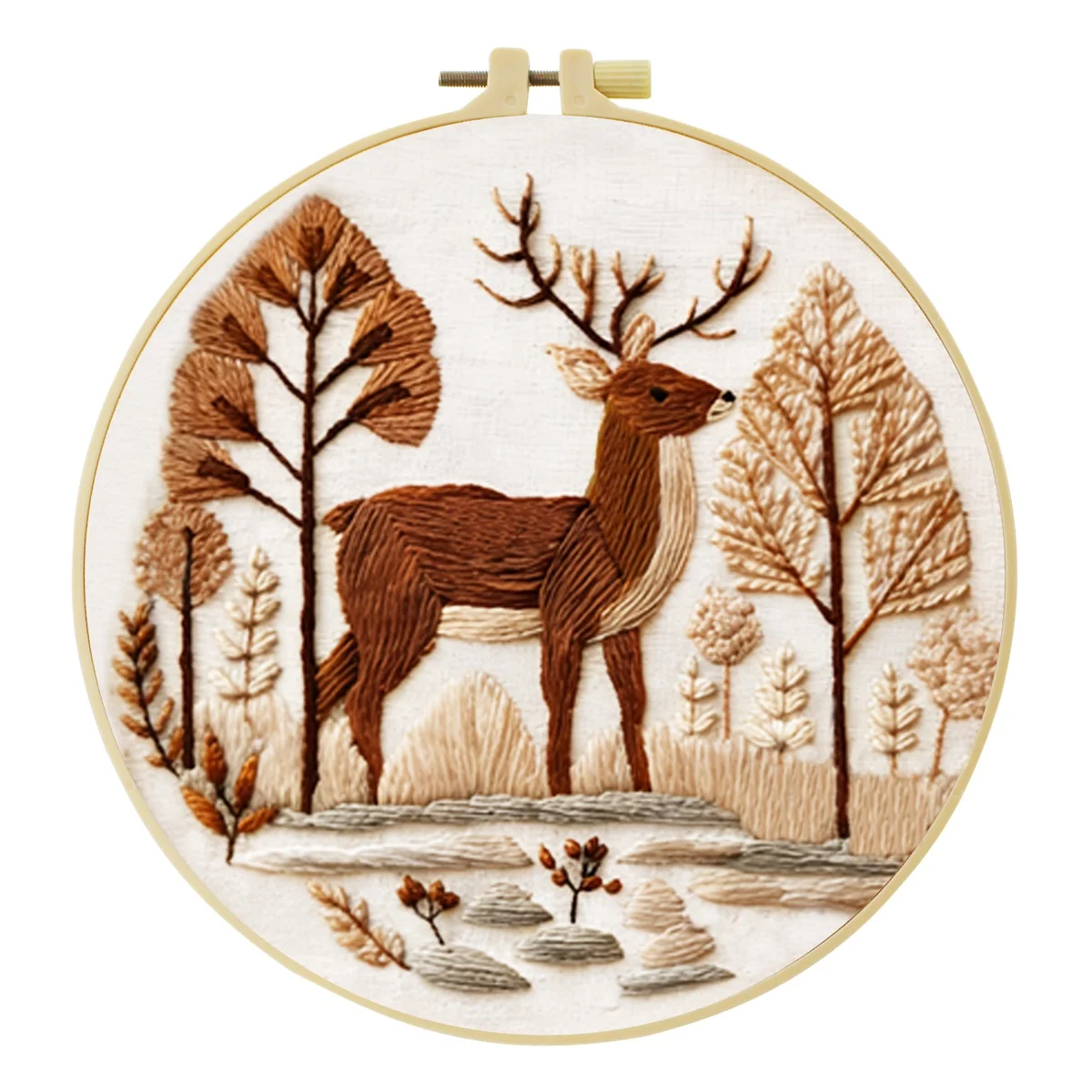 Neues DIY Tier-Stickerei-Set für Anfänger, Heim-Nähhandwerk-Kit, Stickerei-Set, Geschenk-Muster, Handgemachte Dekoration – Detail 6
