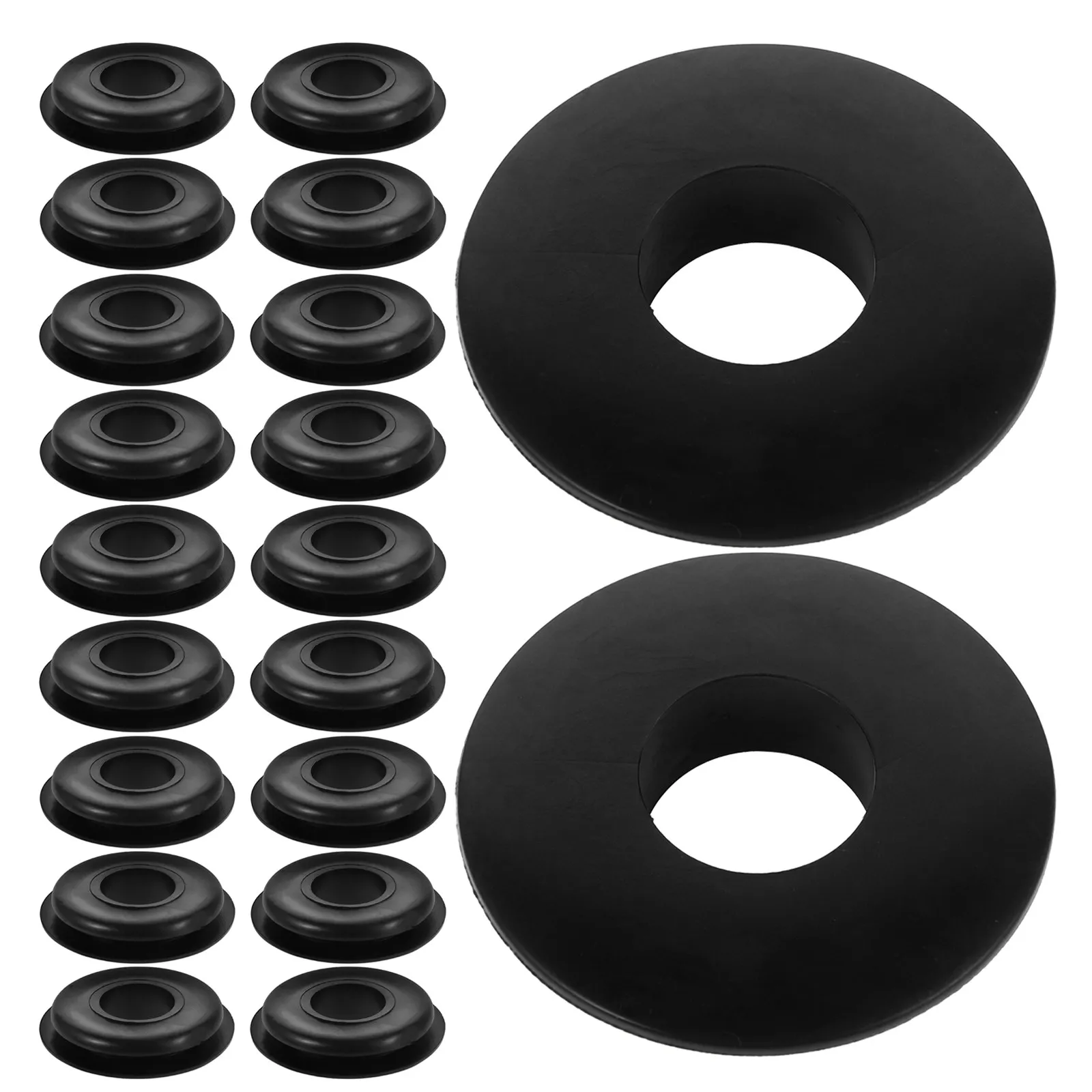 

20Pcs Glad Hand Gaskets Rubber 16Mm Id Black Round Sealing Washers Semi Truck Air Brake Rubber Grommets Repair Parts