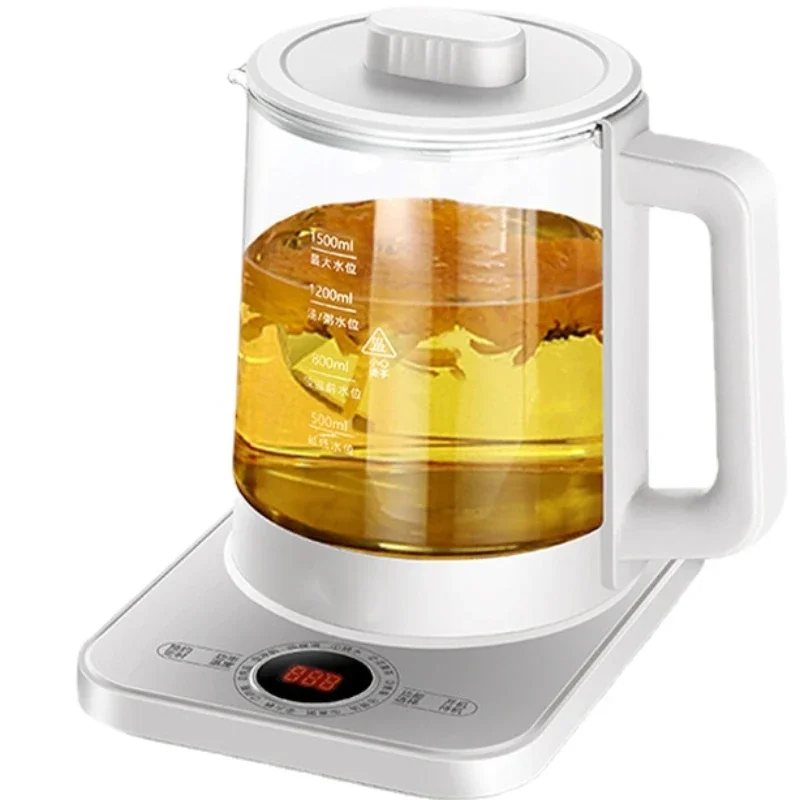 Electric Household Kettle Boil Tea Ware Office Mini Glass Flower Teapot Health Pot Electric Tea Maker