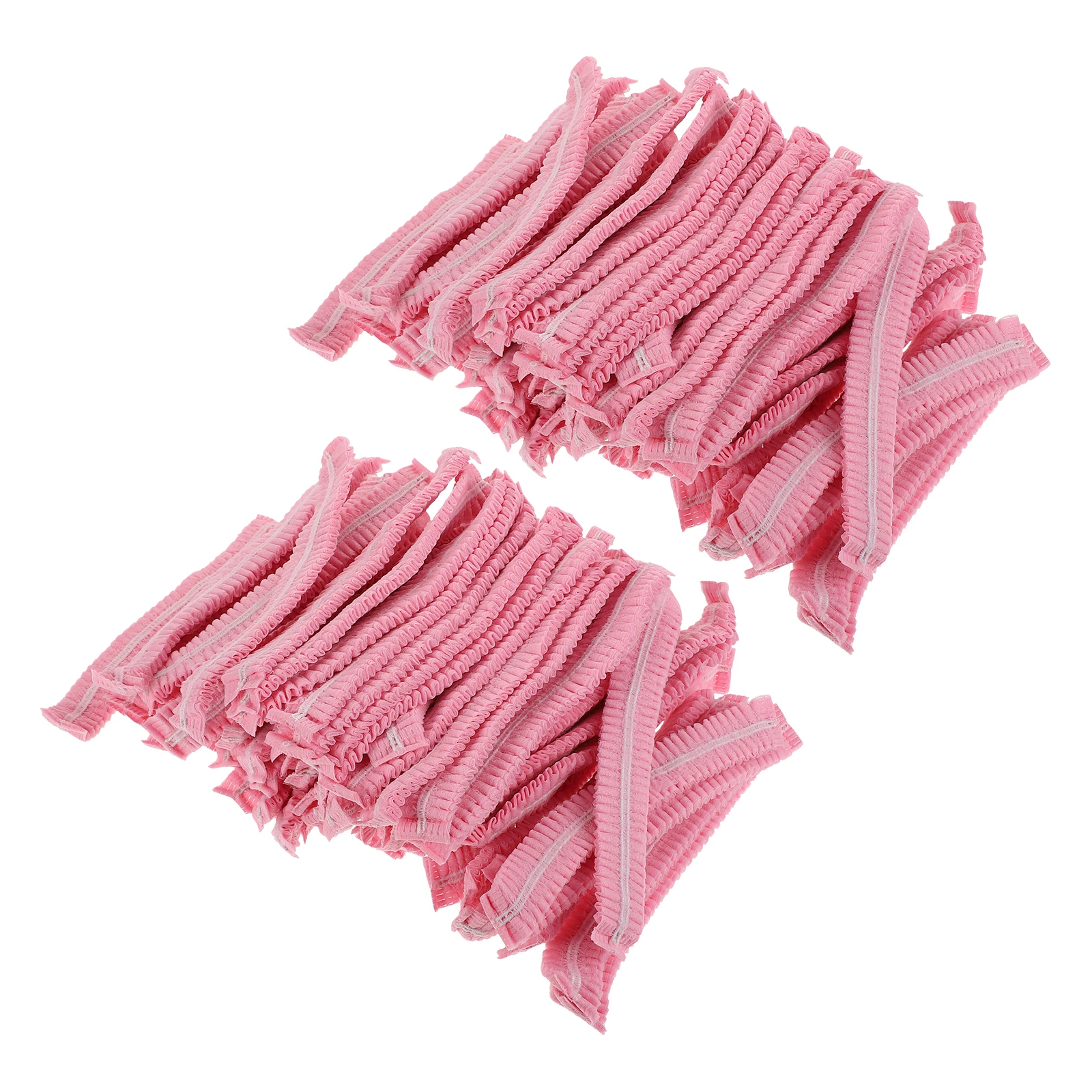 

100pcs Dust-proof Non-woven Hat Lightweight Breathable Disposable Hair Cap for Men Women Bathing Salon Home Use
