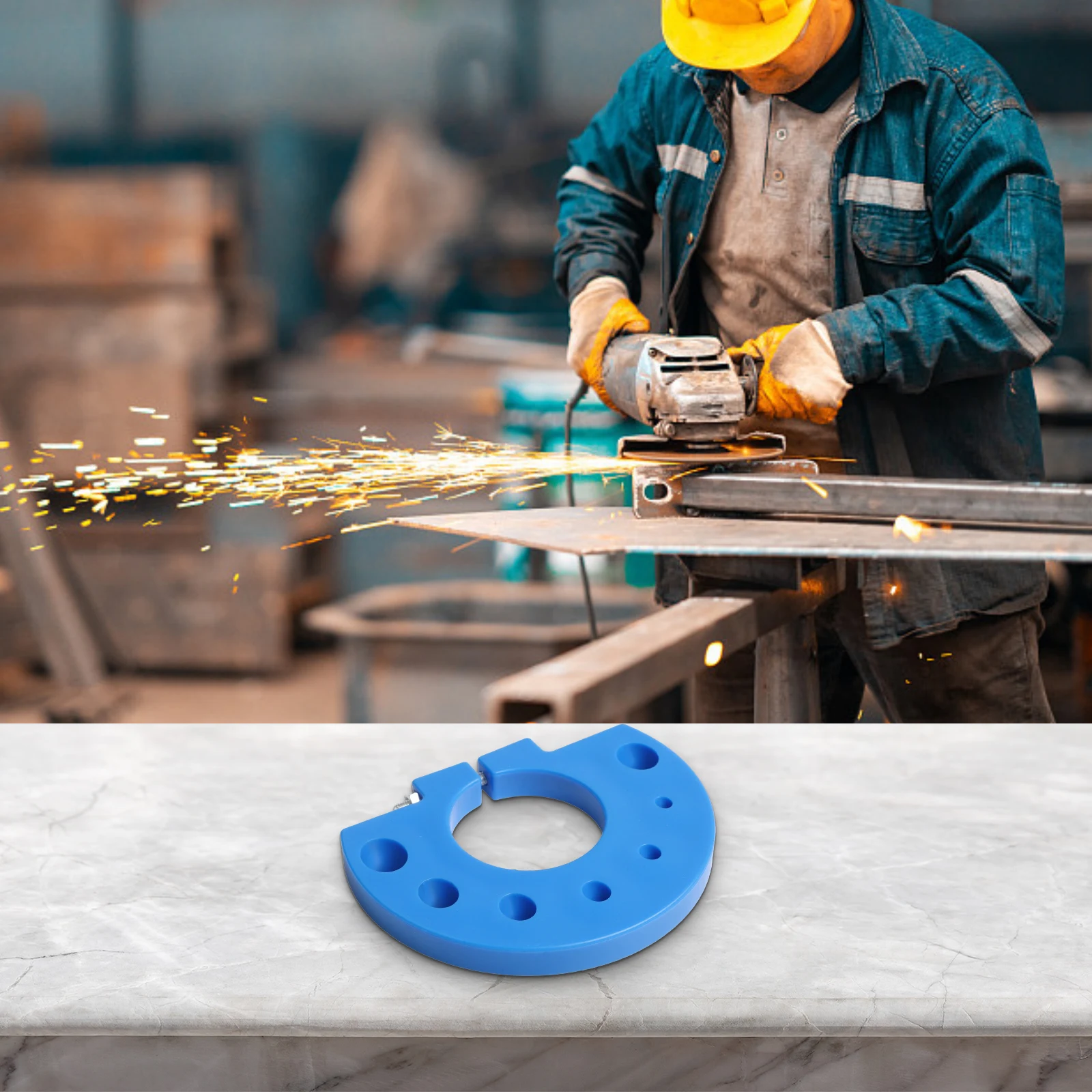 Drill Maintenance Made Easy Efficient Sharpener Attachment für alle Arten von Bohrausrüstung mit Handschuhpaar