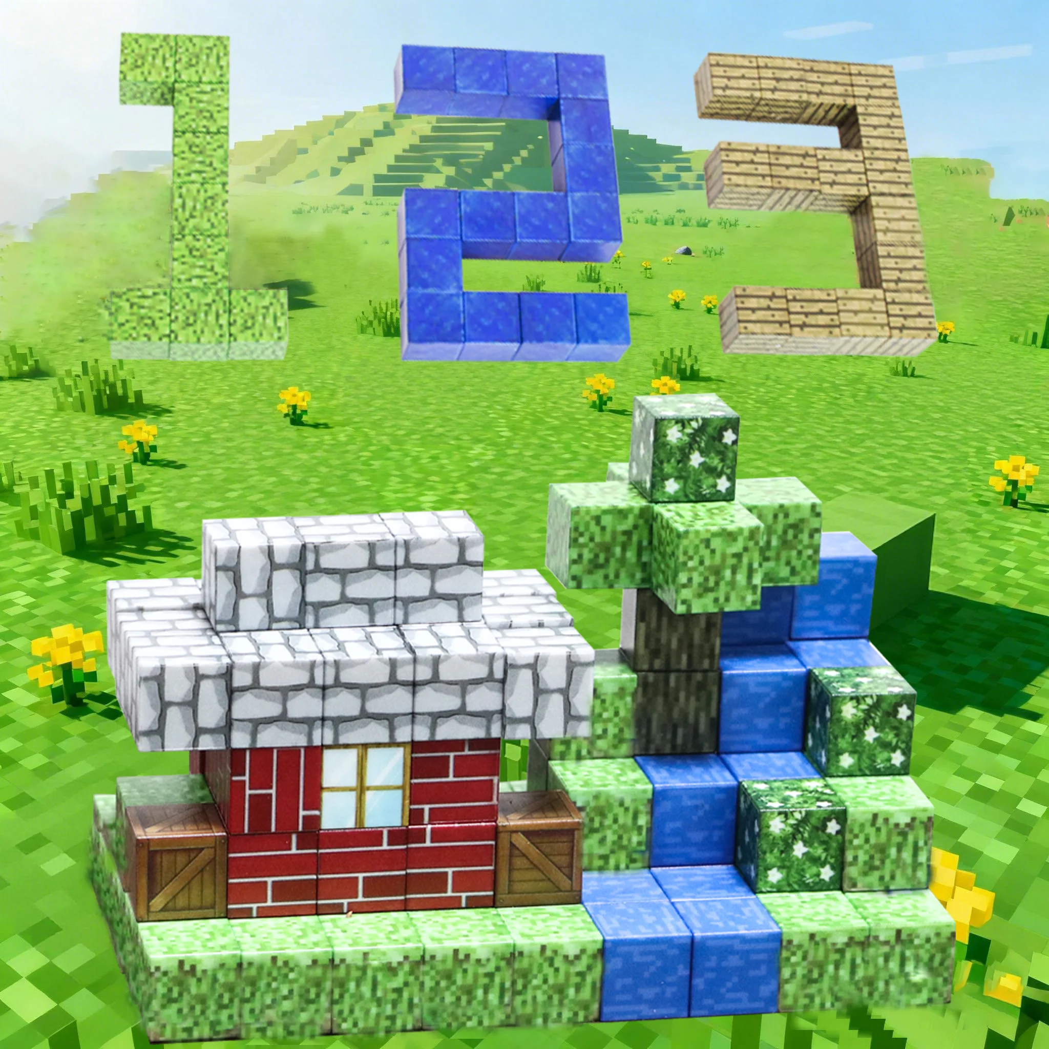 Zestaw magnetycznych klocków GIROMAG 200 elementów z małą zabawką, edukacyjne zabawki STEM dla dzieci w wieku 3-12 lat, kreatywne zabawy budowlane.