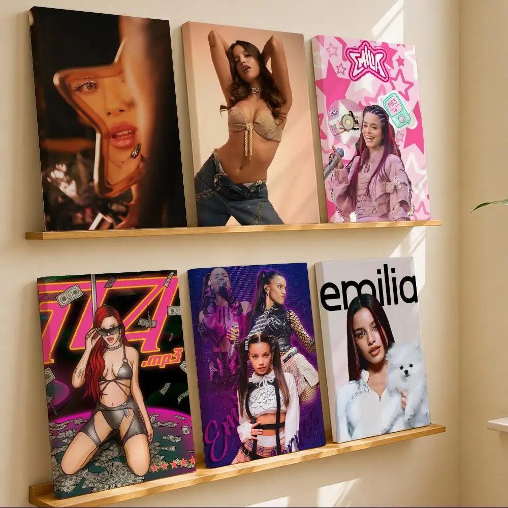 Trending Singer E-Emilia MernesS Framed Wall Painting Framed Poster Wall Decor – Complements Any Wall Ambiance
