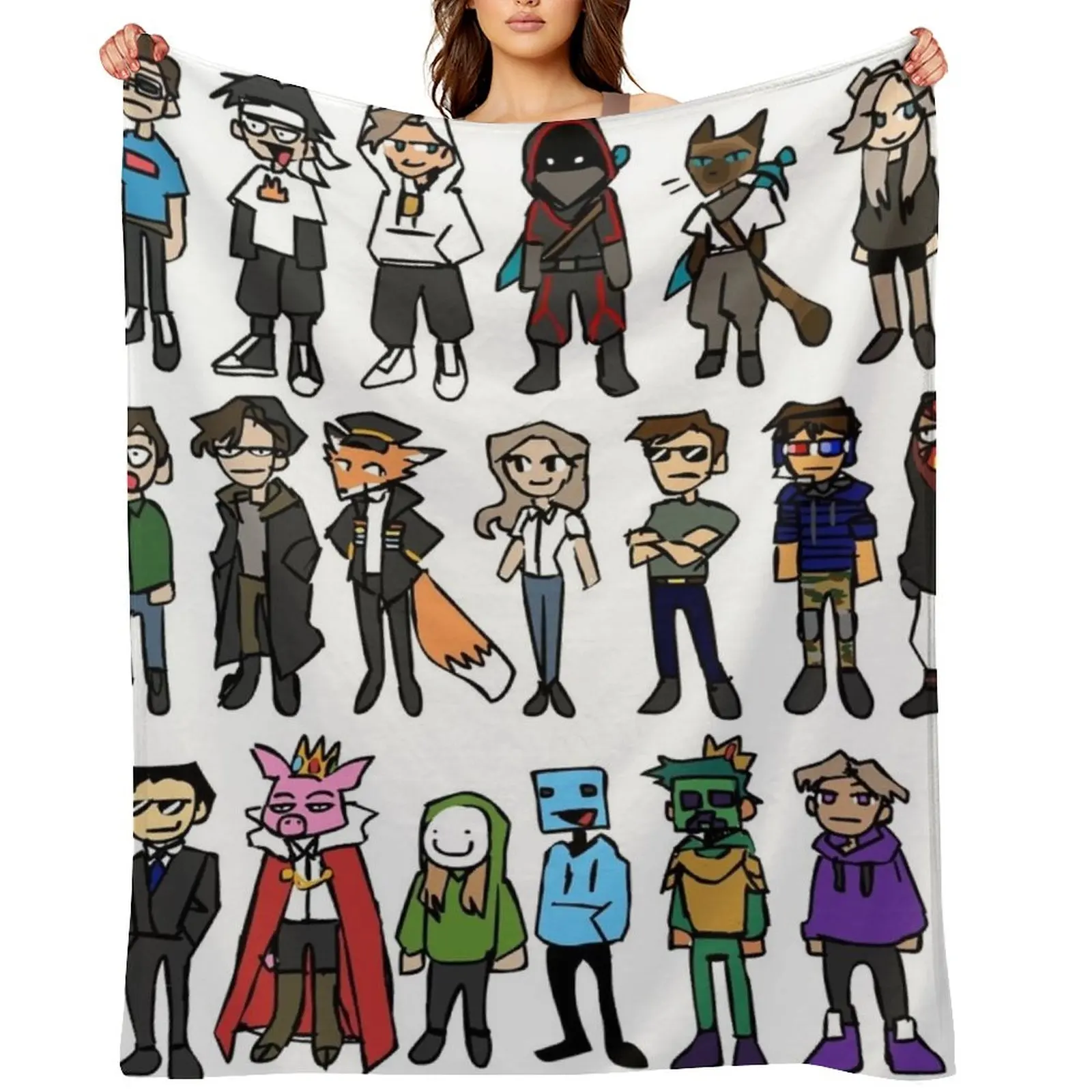 

Dream Smp Throw Blanket Giant Sofa for babies Furrys Hairy Blankets