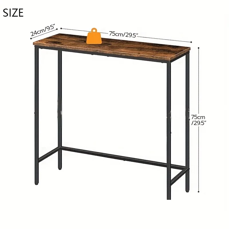Console Table - Industrial Modern Entryway Table,Living Room,Office - Console Table for Entryway/living Room image 4