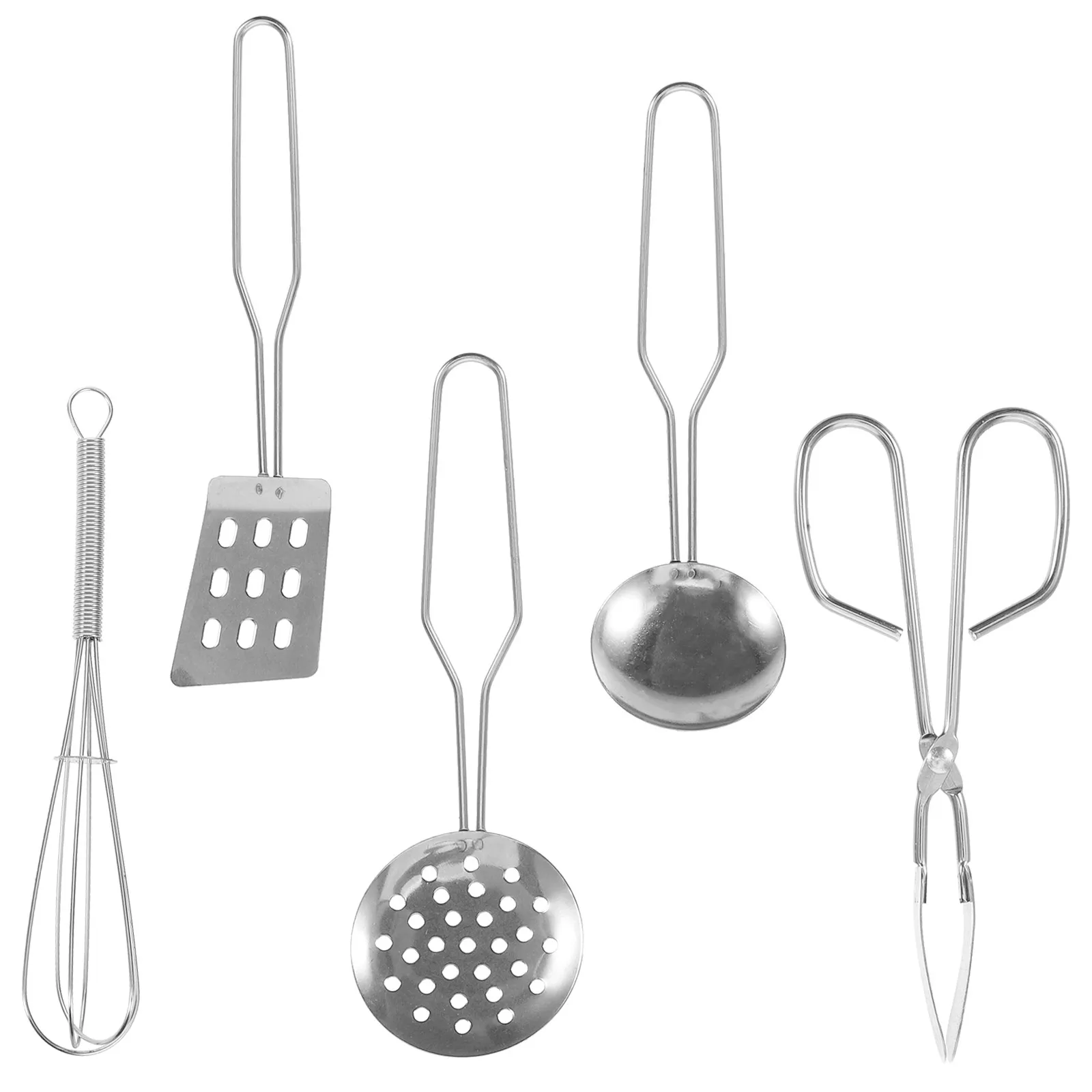 

1Set Mini Cooking Utensils for Children Realistic Design Small Size Fit Toddler Hands Role Interaction Educational