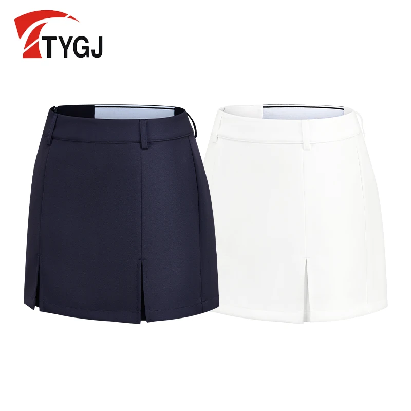 

TTYGJ suit short skirt autumn new golf half length pants skirt slimming high waist Korean version pleated sports skirt