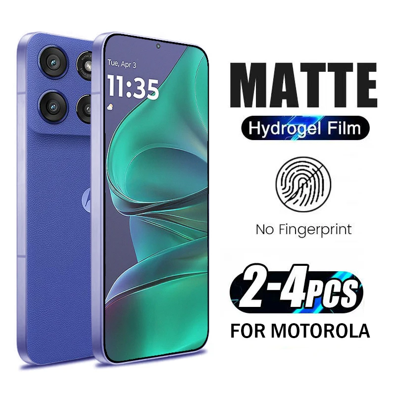 

2-4 шт., антибликовая матовая гидрогелевая пленка для Motorola Edge 60 Stylus 50 30 Neo Screen Protector для Edge 30 20 Pro Lite, мягкая пленка