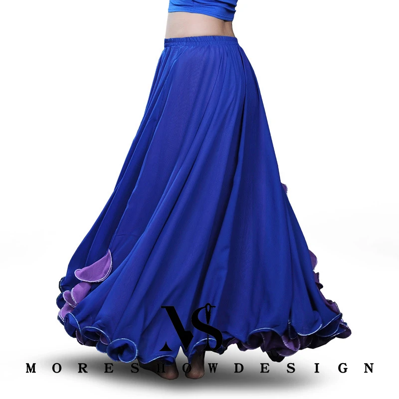 Buikdans Sexy Lange Rok Chiffon Rok voor Vrouwen Zomer Dans Outfit Pak Grote Schommel Prestaties Accessoires Dancewear