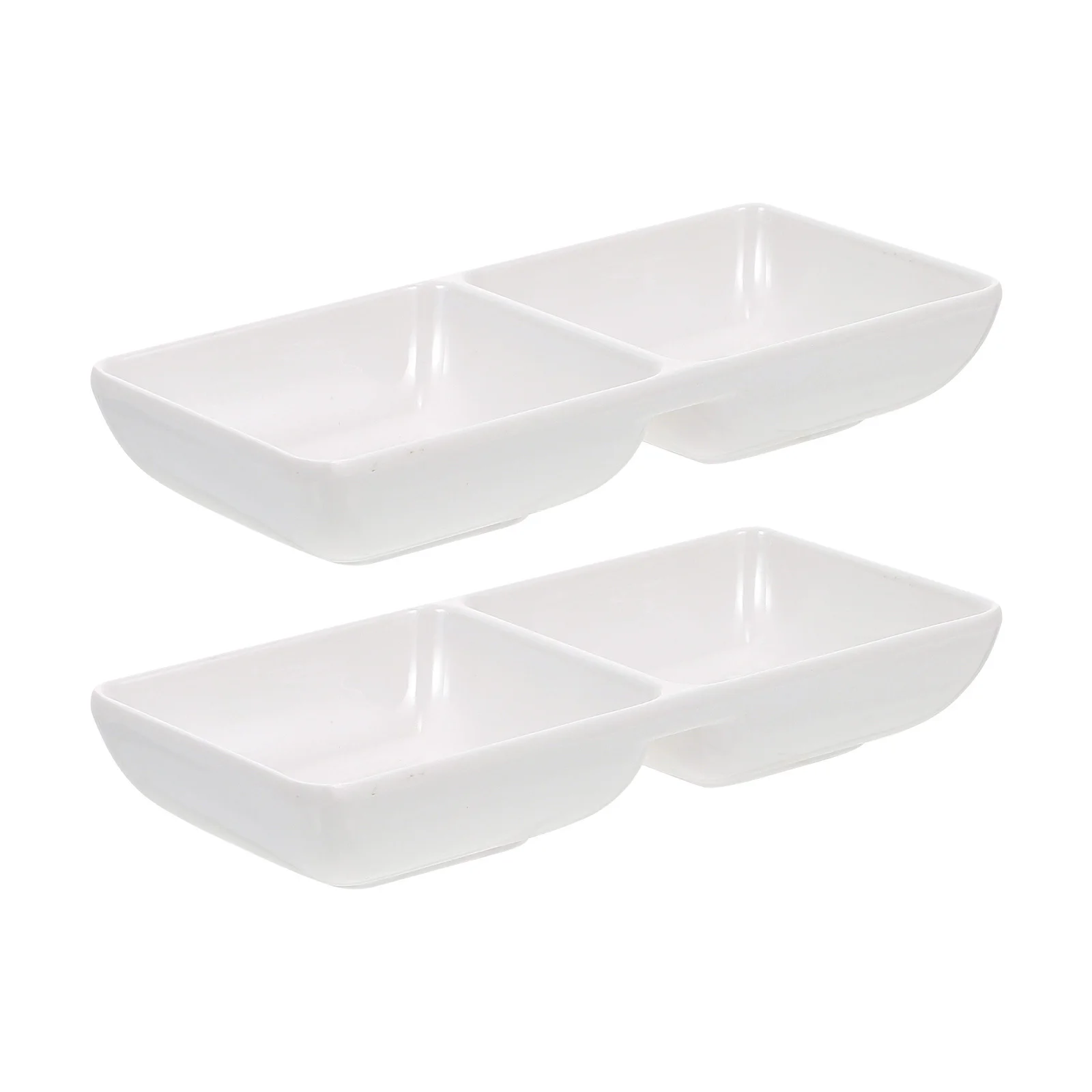 2 قطعة المضادة للانزلاق الطلاء خلط طبق الميلامين القرطاسية صينية اللون اثارة لوحة تنوعا صلصة تخدم الحاويات